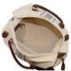 Personalized Canvas Weekender With Silver Stripes Image 2 of 3